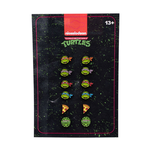 Teenage Mutant 6-pair Enamel Stud Earrings Sets.