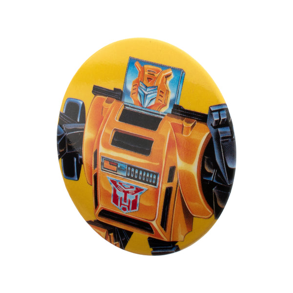 Hasbro Transformers Bumblebee Autobot Robot Yellow Button Pin