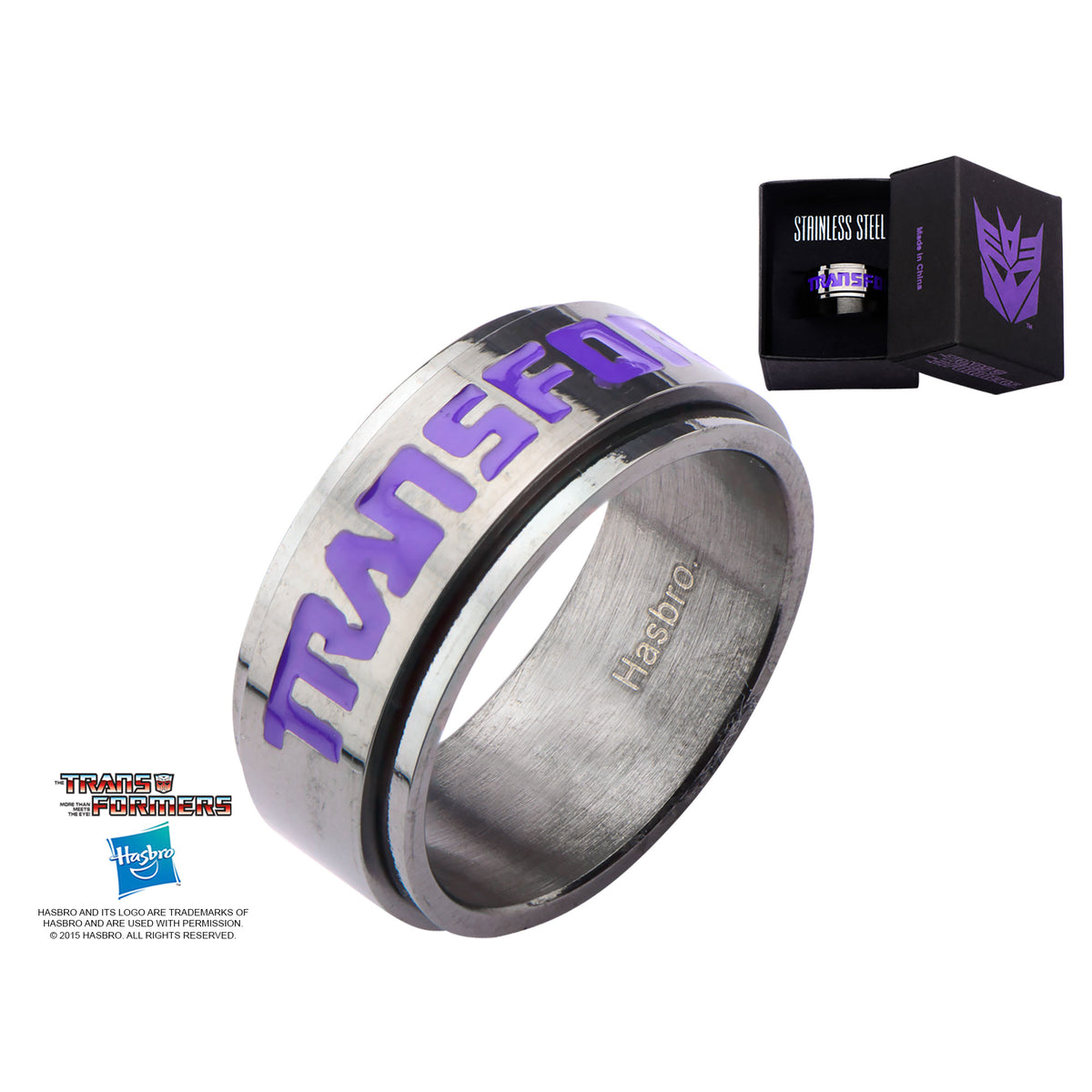 Transformers Decepticon Spinner Ring