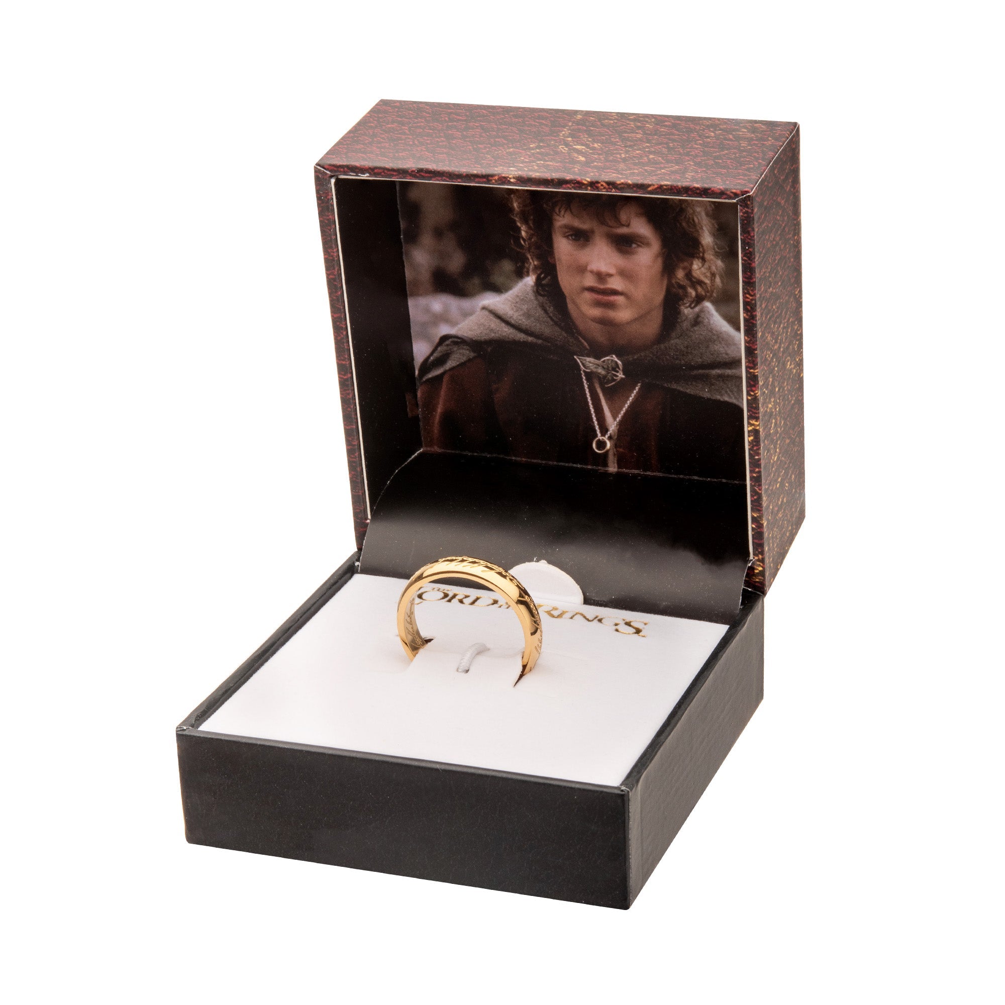 The Lord of the Rings Stainless Steel Gold IP The One Ring - Jewelry Brands Shop