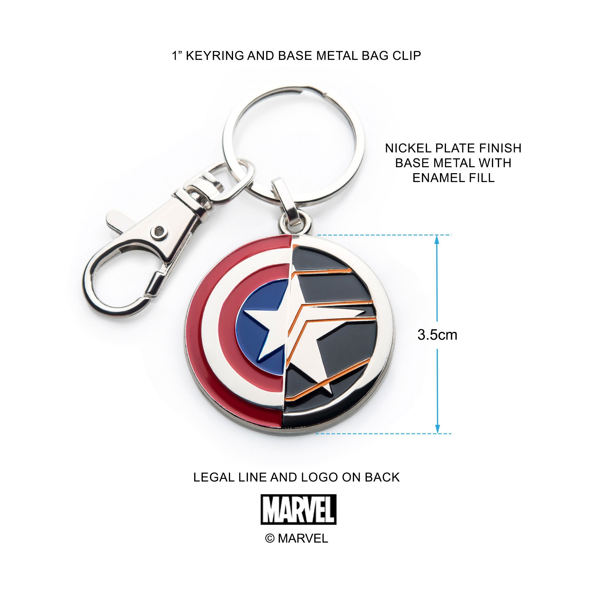 The Winter Soldier & Captain America Keychain - Jewelry Brands Shop