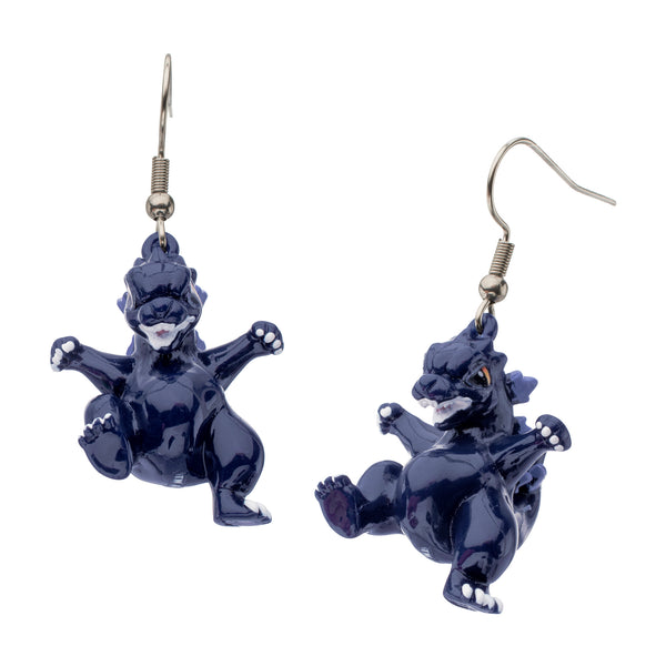 3D Godzilla Dangle Earrings