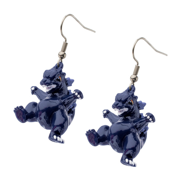 3D Godzilla Dangle Earrings