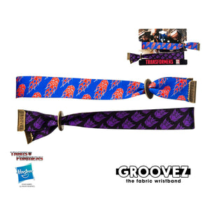 Transformers Autobot and Decepticon Grooves (tm) Fabric Bracelet Set - Jewelry Brands Shop