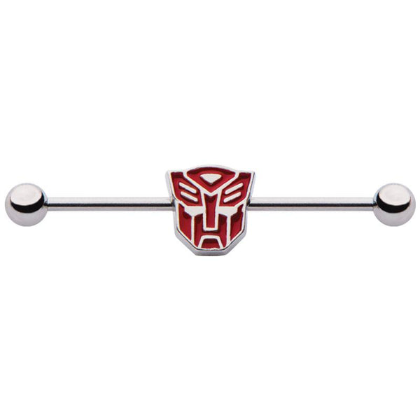 Transformers Red Autobot Logo Industrial Barbell