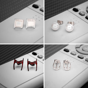 Marvel Wandavision Stud Earrings Set (4pcs)