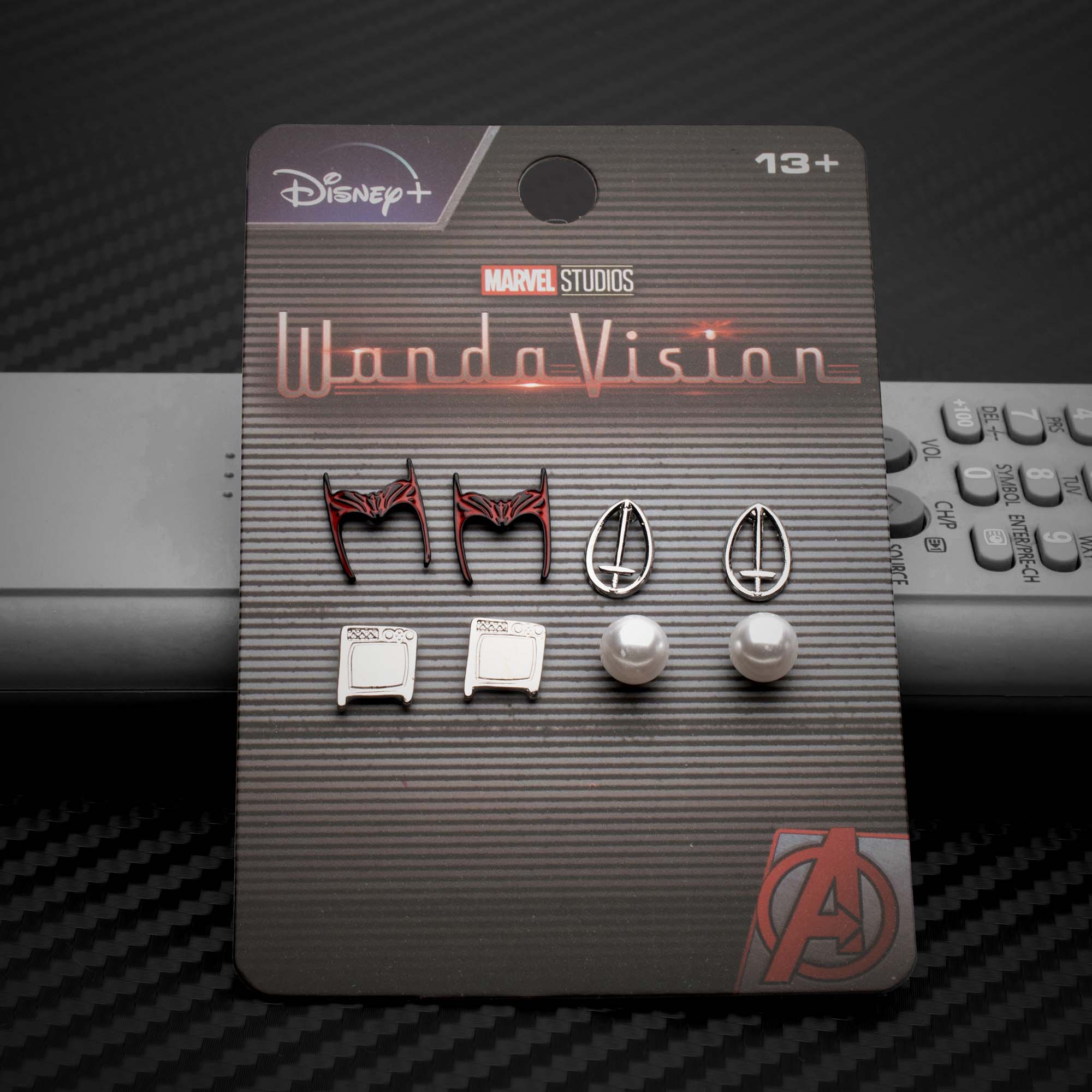 Marvel Wandavision Stud Earrings Set (4pcs)