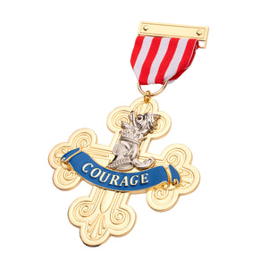 The Wizard of Oz Cowardly Lions Medal of Courage Medal Pin