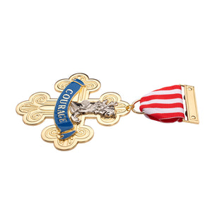 The Wizard of Oz Cowardly Lions Medal of Courage Medal Pin