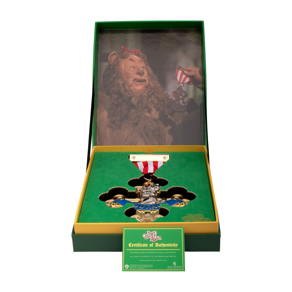 The Wizard of Oz Cowardly Lions Medal of Courage Replica Pin