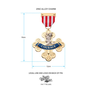The Wizard of Oz Cowardly Lions Medal of Courage Medal Pin