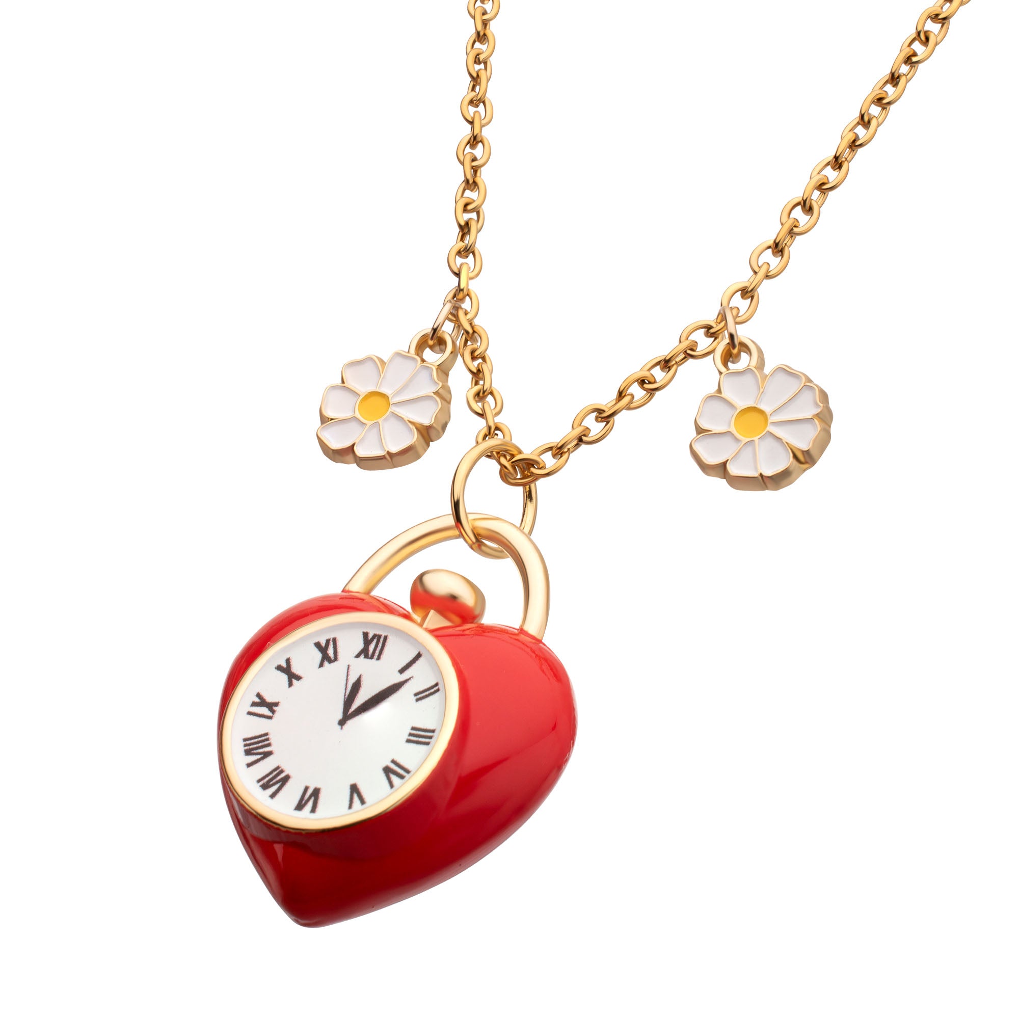 The Wizard of Oz Tin Man’s Clock Heart Pendant Necklace