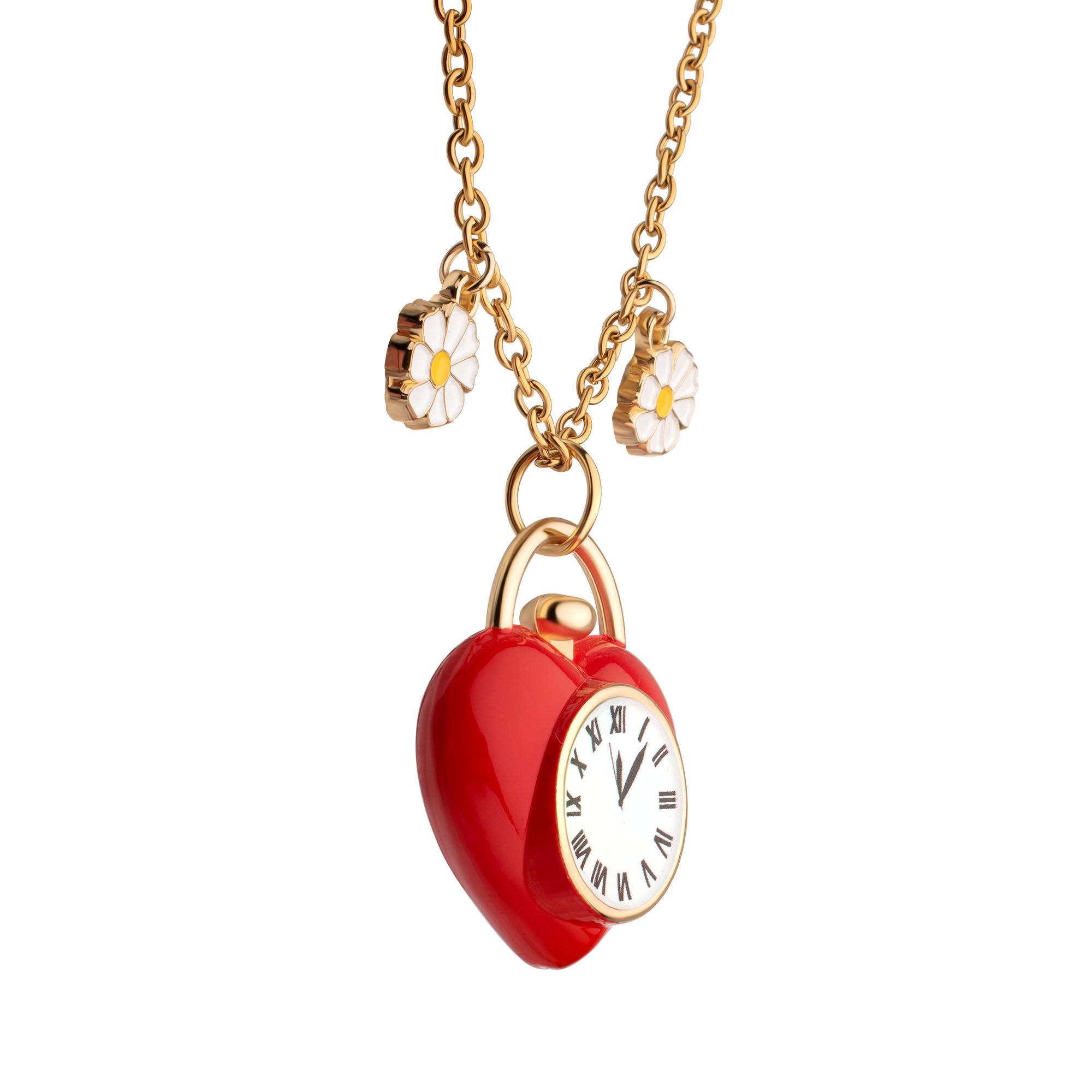The Wizard of Oz Tin Man’s Clock Heart Pendant Necklace