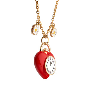 The Wizard of Oz Tin Man’s Clock Heart Pendant Necklace