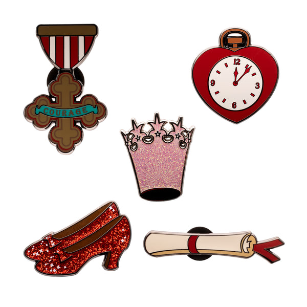 The Wizard Of Oz Icons Five Pin Set