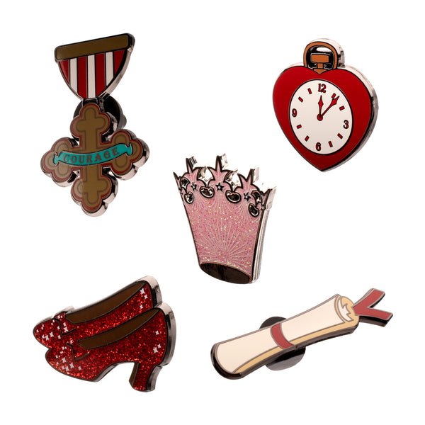 The Wizard Of Oz Icons Five Pin Set