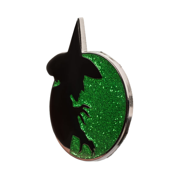 The Wizard of Oz Wicked Witch Glitter Pin