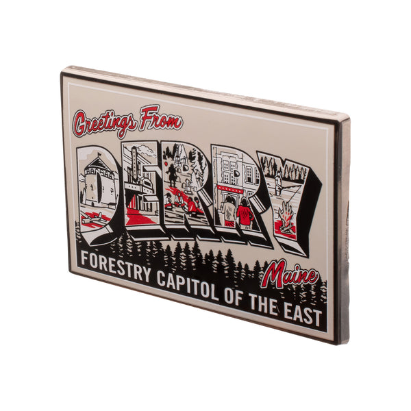 Welcome to Derry Postcard Pin