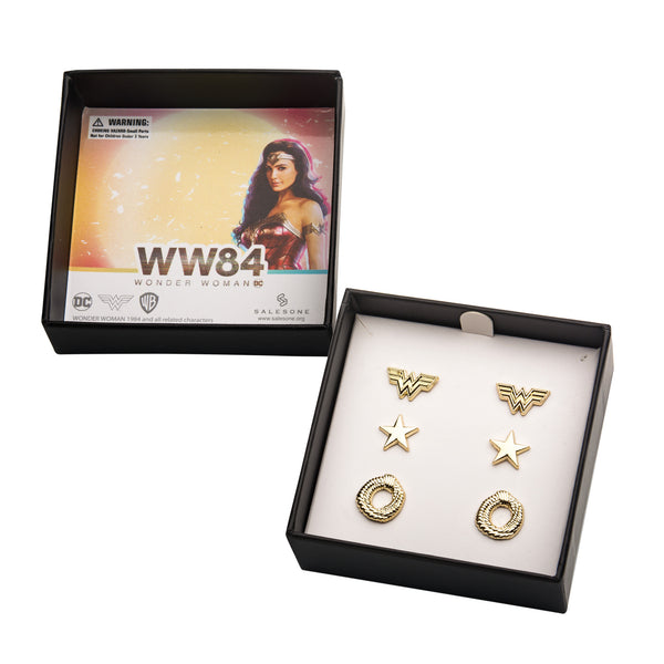 DC Comics Wonder Woman 1984 Earrings Set