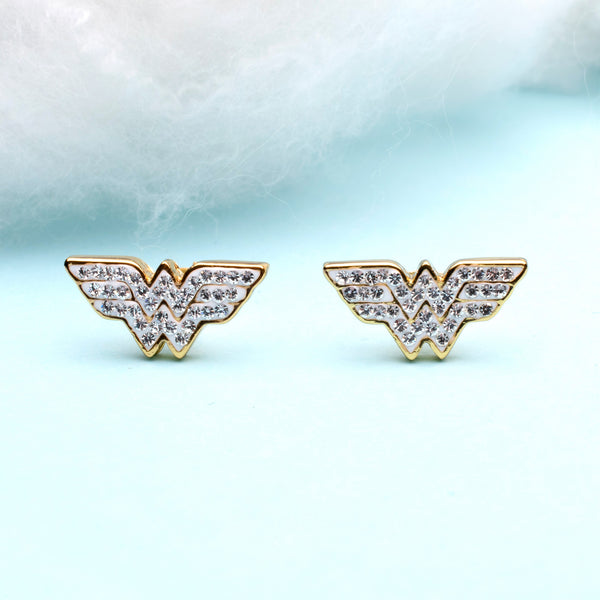DC Comics Wonder Woman Logo Stud Earrings