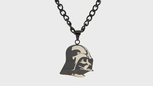 Star Wars Etched Darth Vader Pendant Necklace