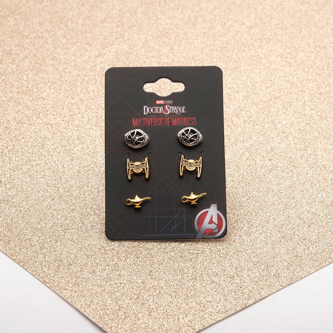 Marvel's Doctor Strange in the Multiverse of Madness set of 3 pairs of earrings
