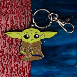 Star Wars: The Mandalorian Grogu (AKA: Baby Yoda/ The Child) with Wires Keychain