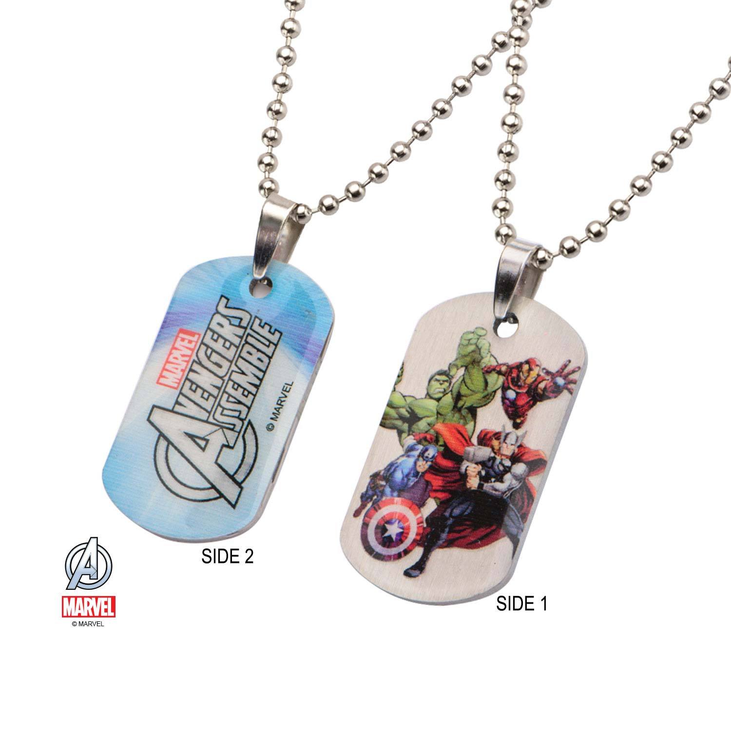 Marvel Avengers Assemble Dog Tag Kids' Pendant Necklace [NOT AVAILABLE]