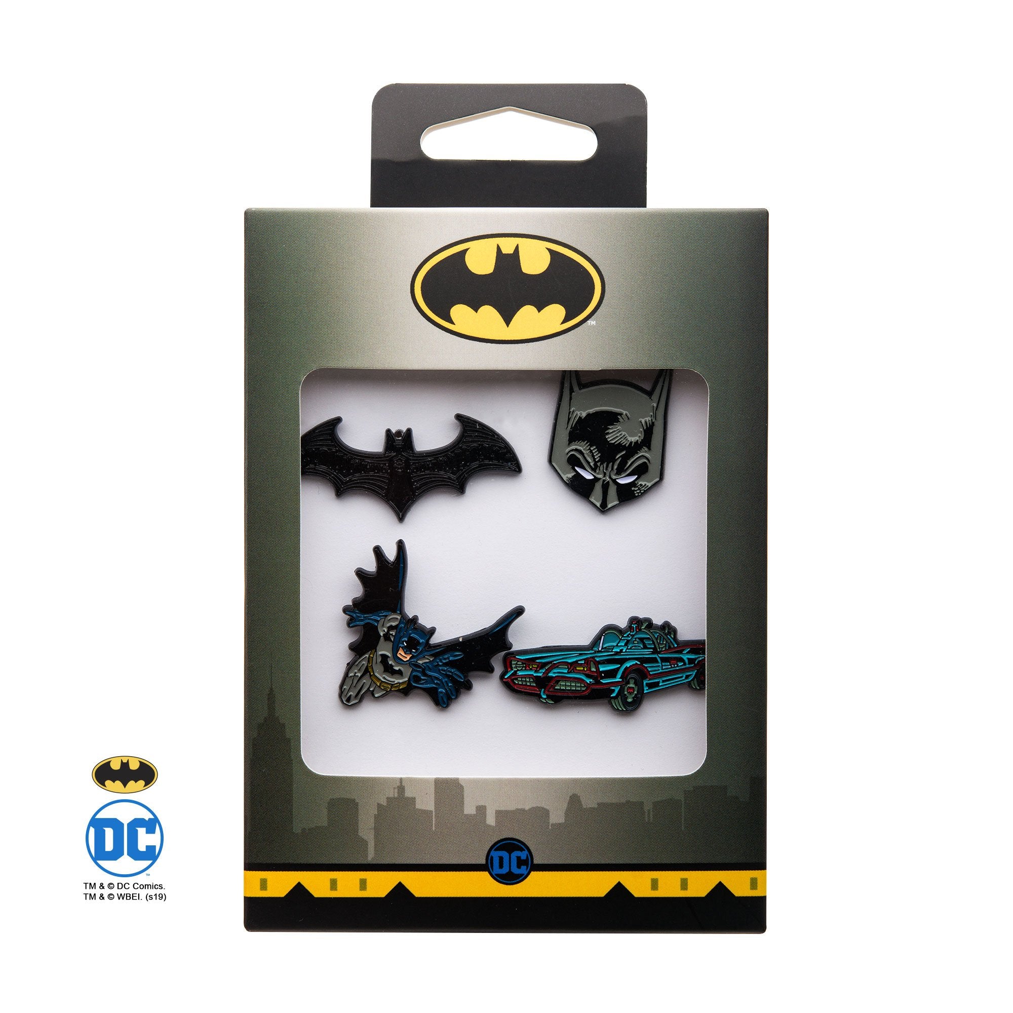 DC Comics Batman Enamel Lapel Pin Set (4pcs)
