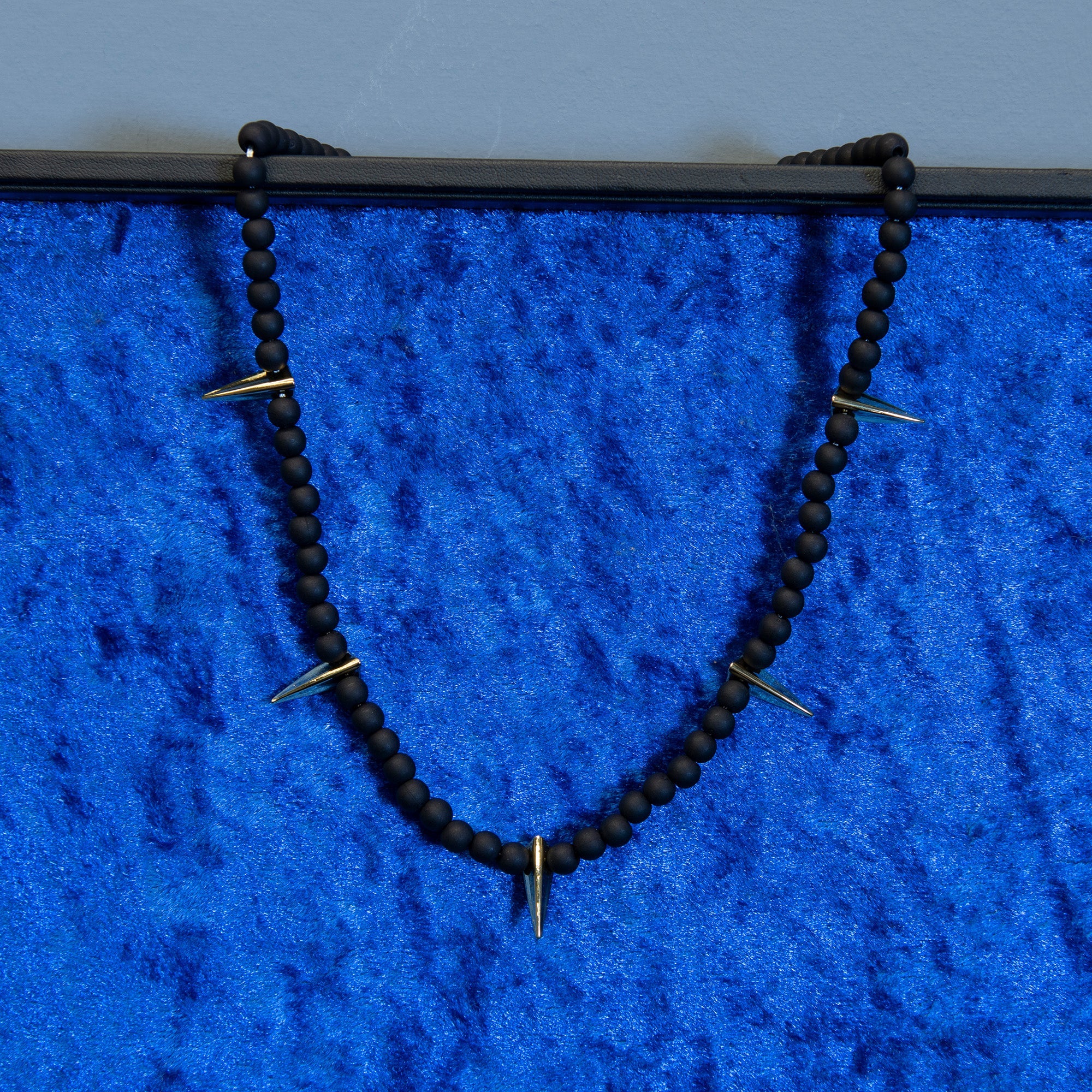 Black Panther Cast Claw and Acrylic Bead Necklace