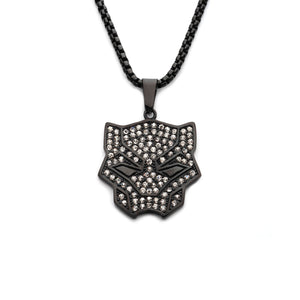 Black Panther White Gem Necklace