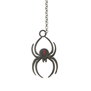 Marvel Black Widow Spider Lariat Pendant Necklace