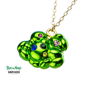 Rick and Morty Fart Multi Gem Pendant Necklace