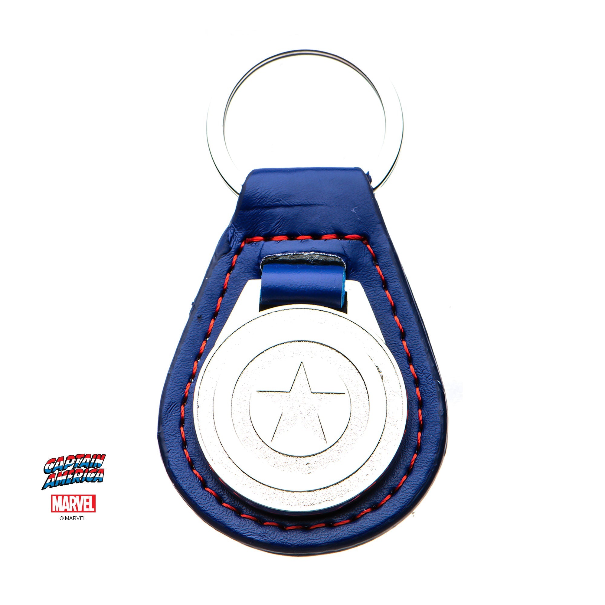 Captain America Shield Leather Keychain [NOT AVAILABLE]