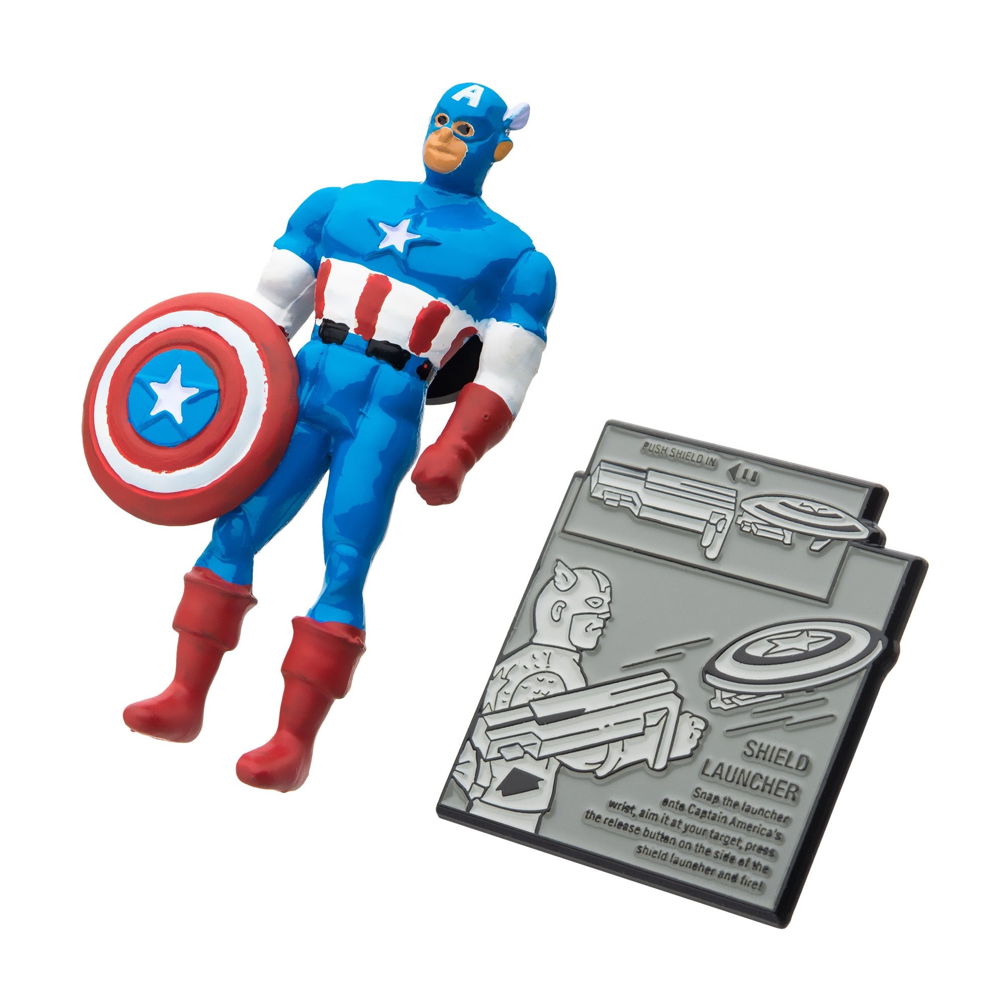 Marvel 80 Years Retro Action Figure Enamel Pin Set Captain America