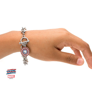 Marvel Captain America Chrm Bracelet