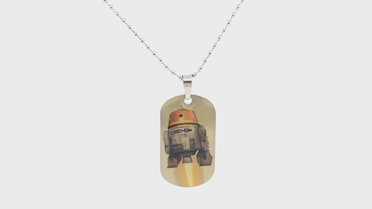 Star Wars Rebels Chopper Kids' Dog Tag Pendant Necklace