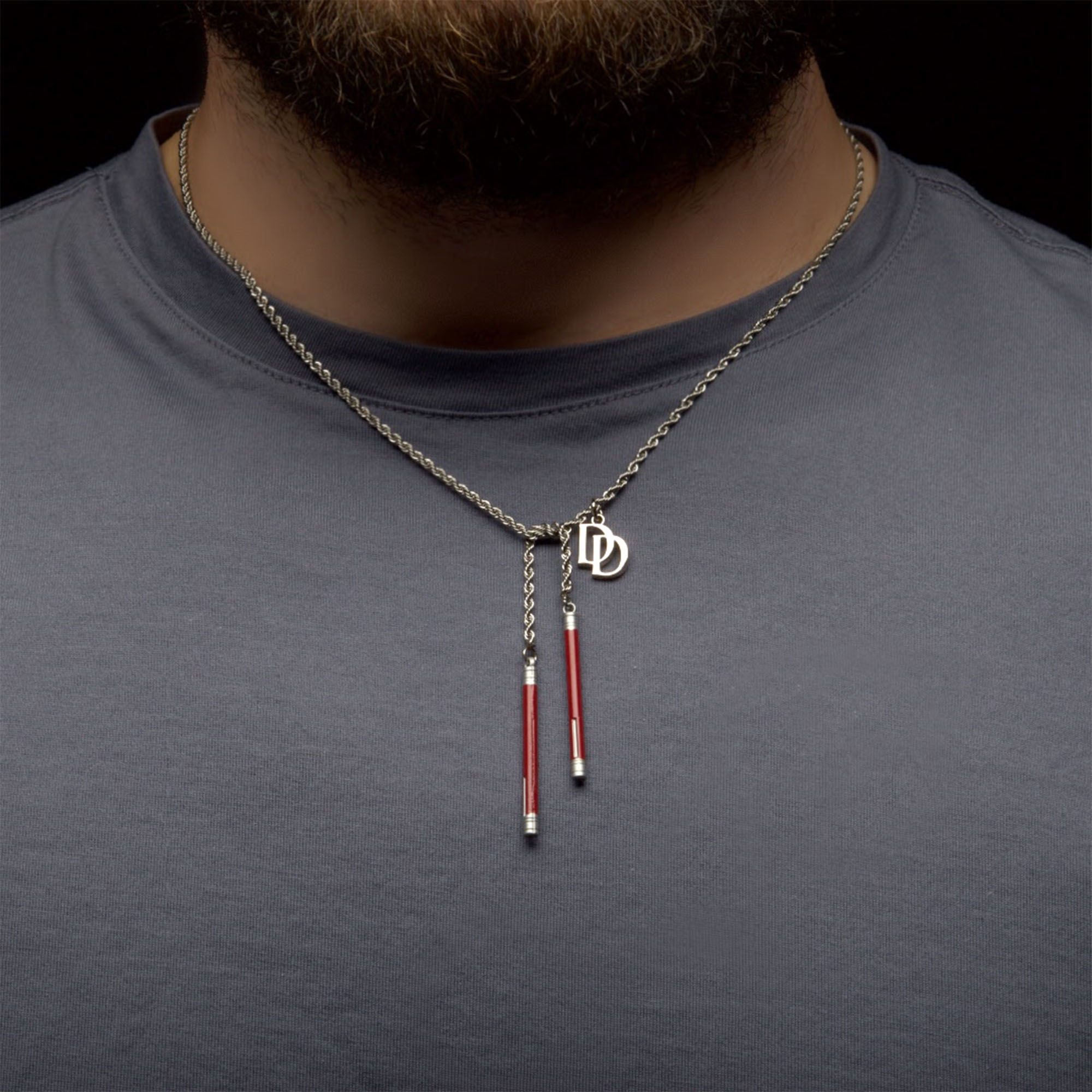 Marvel Daredevil Night Sticks Necklace