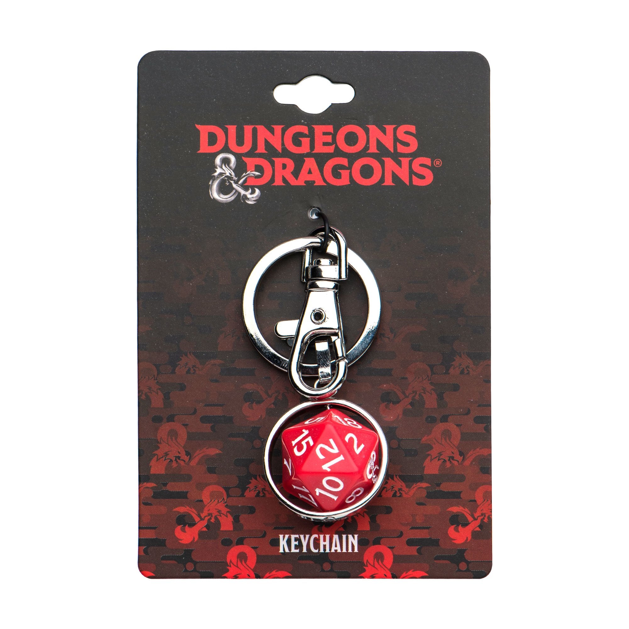 Dungeons & Dragons (Dice) Rubber Key Ring Keychain