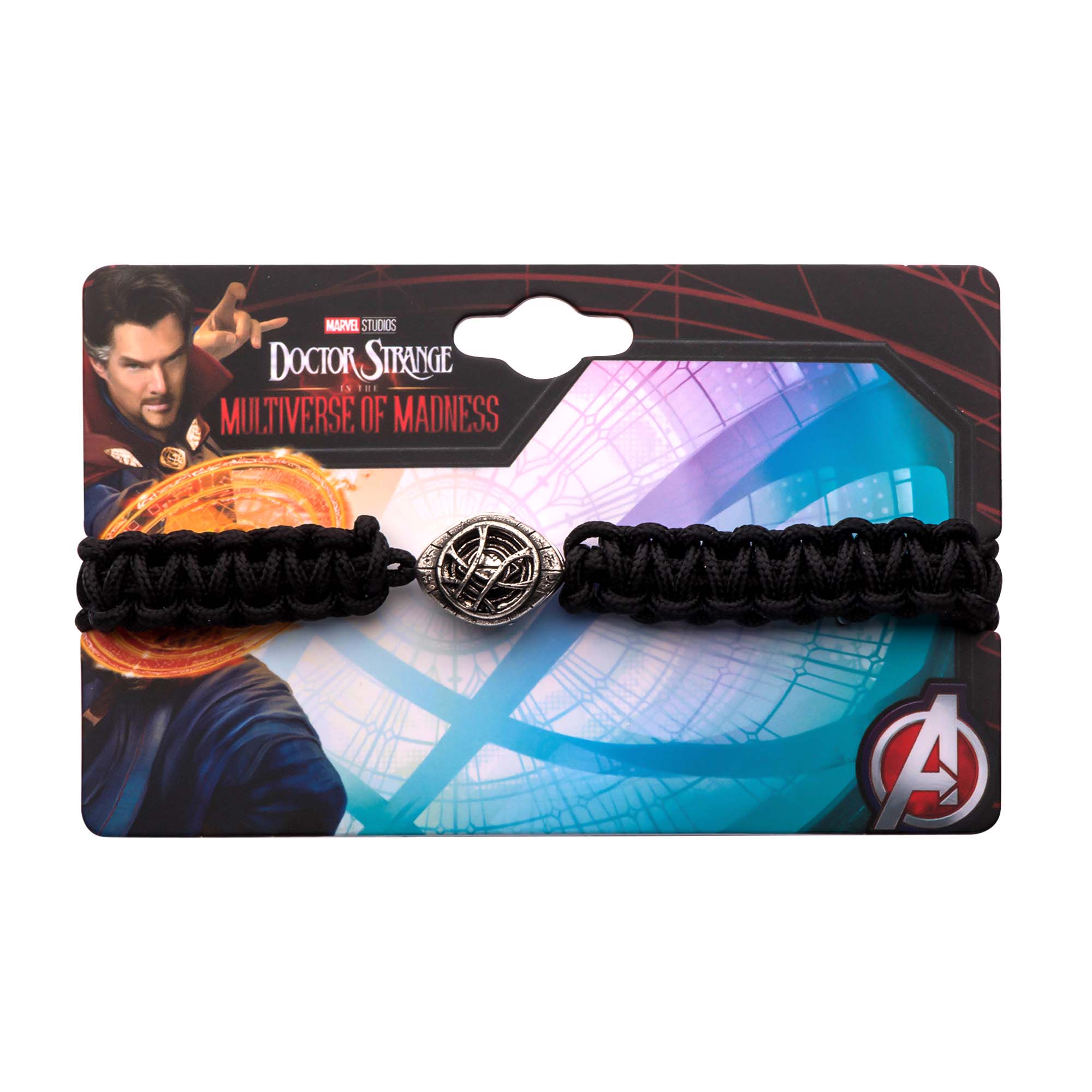 Marvel's Doctor Strange in the Multiverse of Madness Eye of Agamotto charm on paracord bracelet