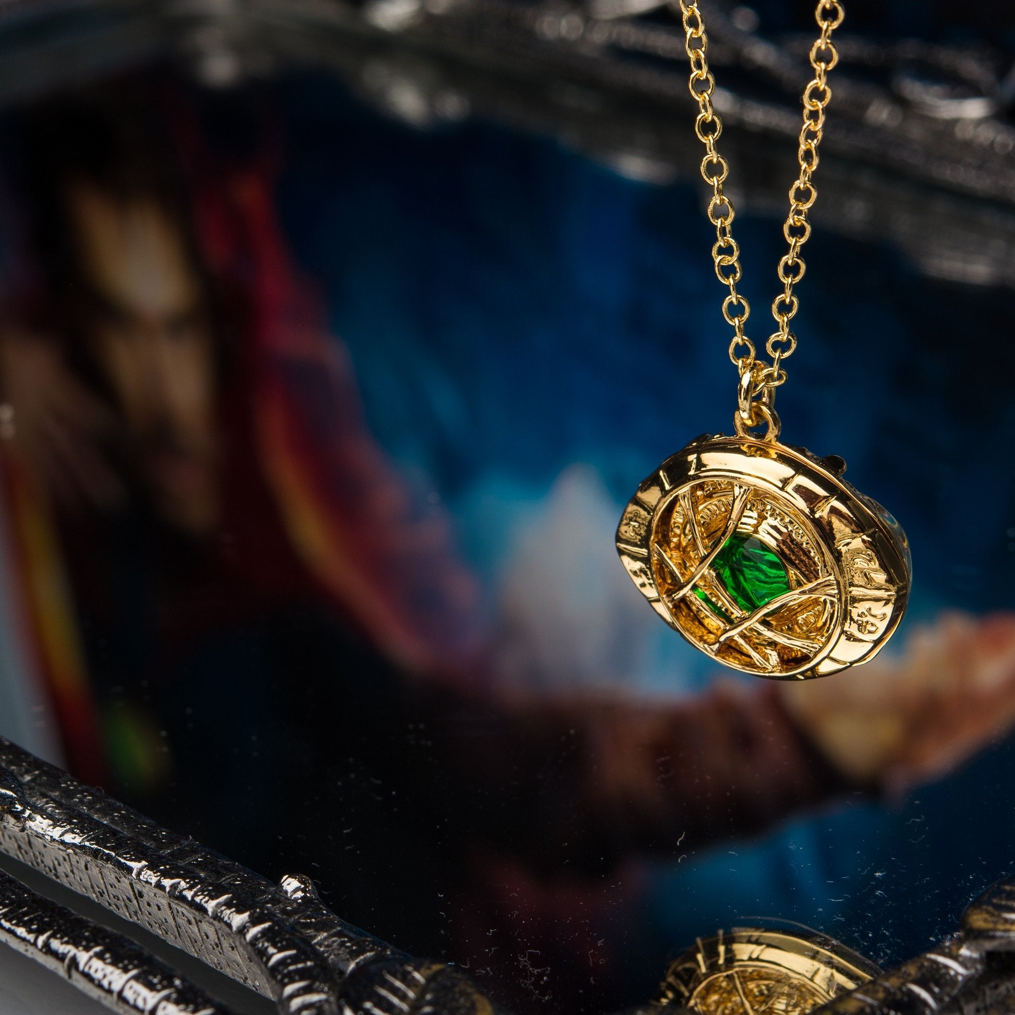 Buy YouU 2 Pcs Doctor Strange Necklace Costume Pendant Necklace and  Keychain Set at Amazon.in