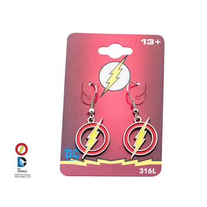 DC Comics The Flash Logo Hook Earrings