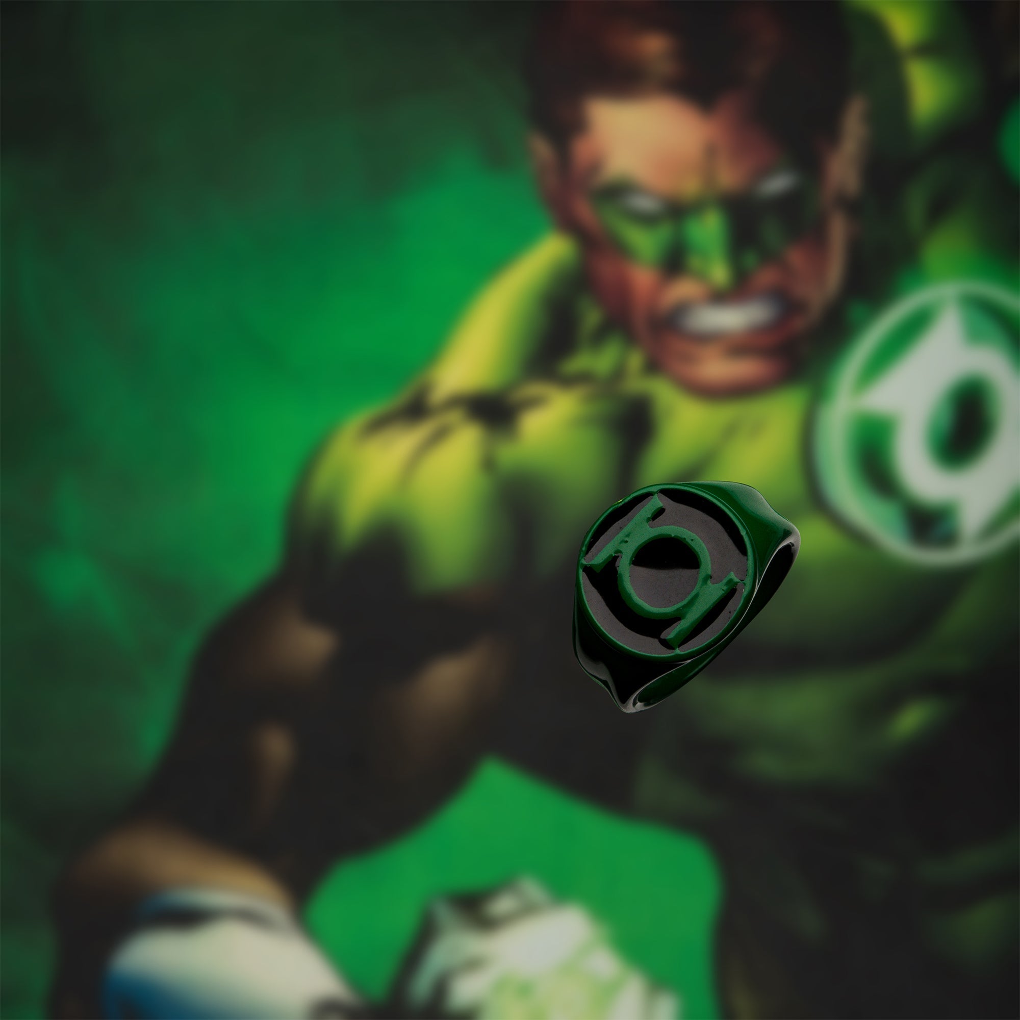 DC Comics Green Lantern Enamel Ring Set