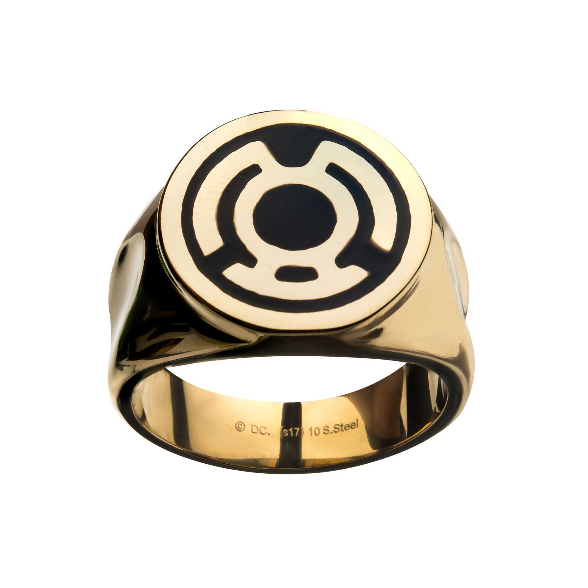 DC Comics Green Lantern Stainless Steel IP Gold Plated Sinestro Corps 14