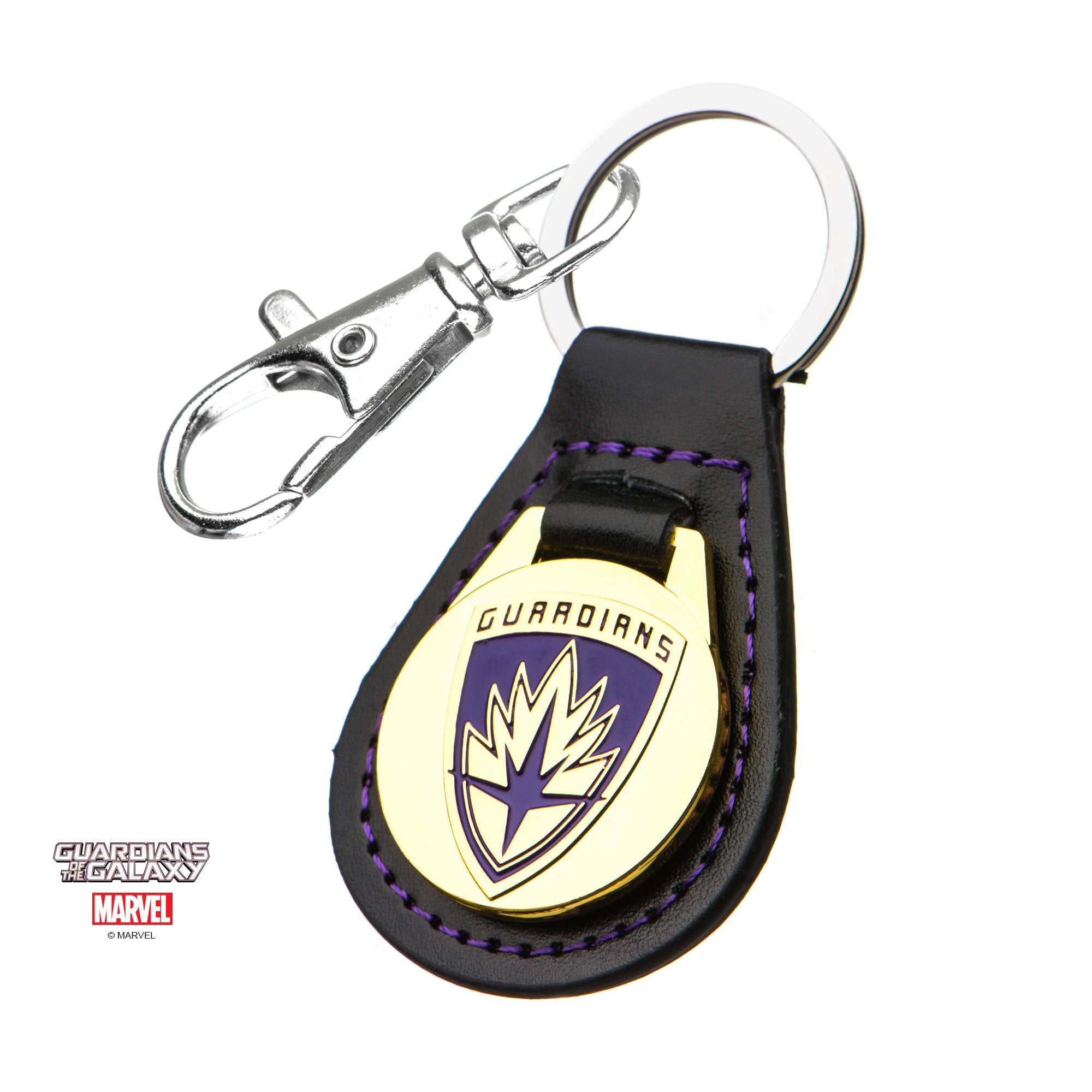 Marvel Guardians of the Galaxy Logo Leather Keychain