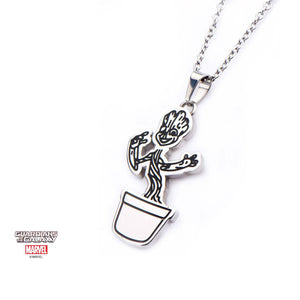 Marvel Guardians of the Galaxy Dancing Baby Groot Pendant Necklace