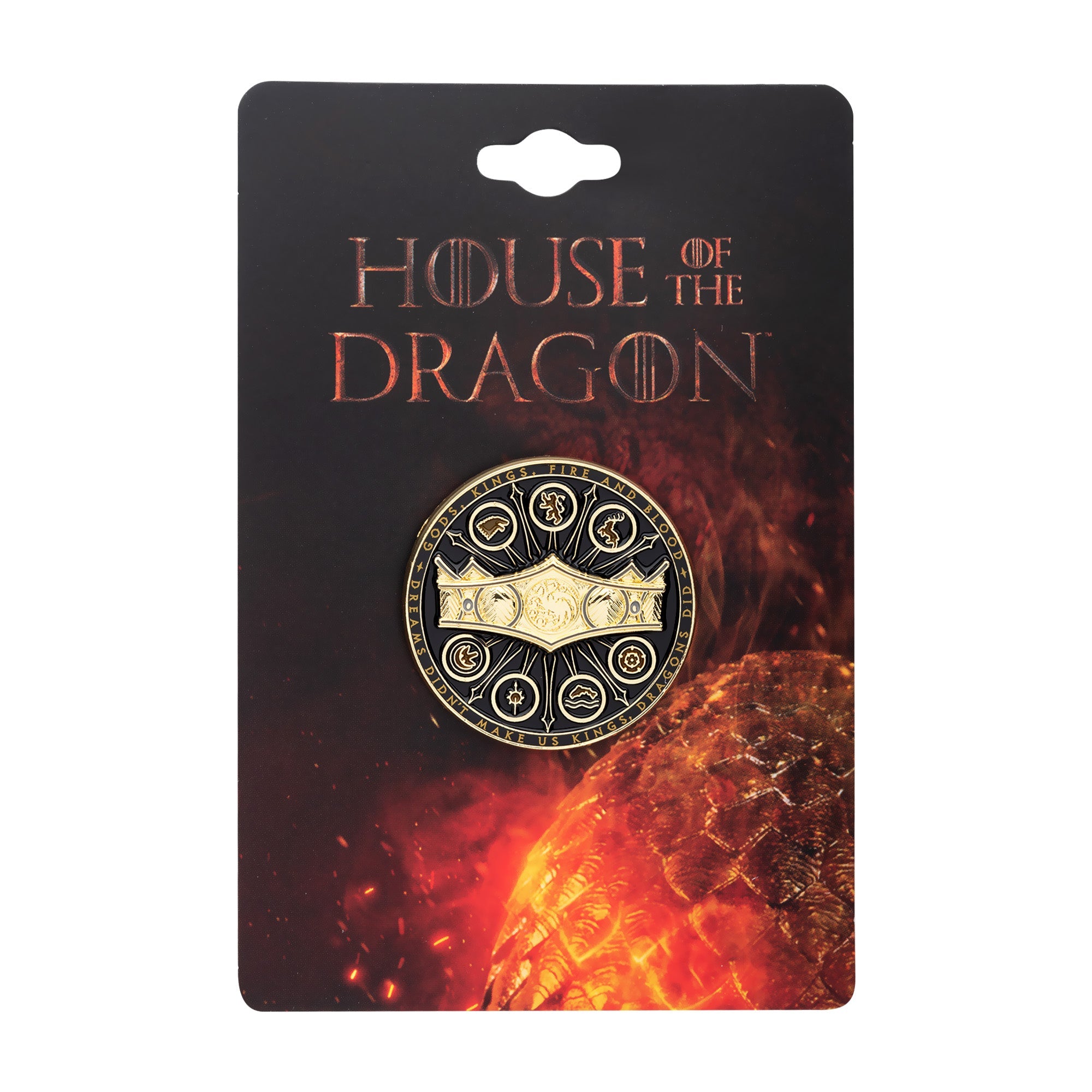 Game Of Thrones: House Of The Dragon Crown With Sigils Lapel Pin