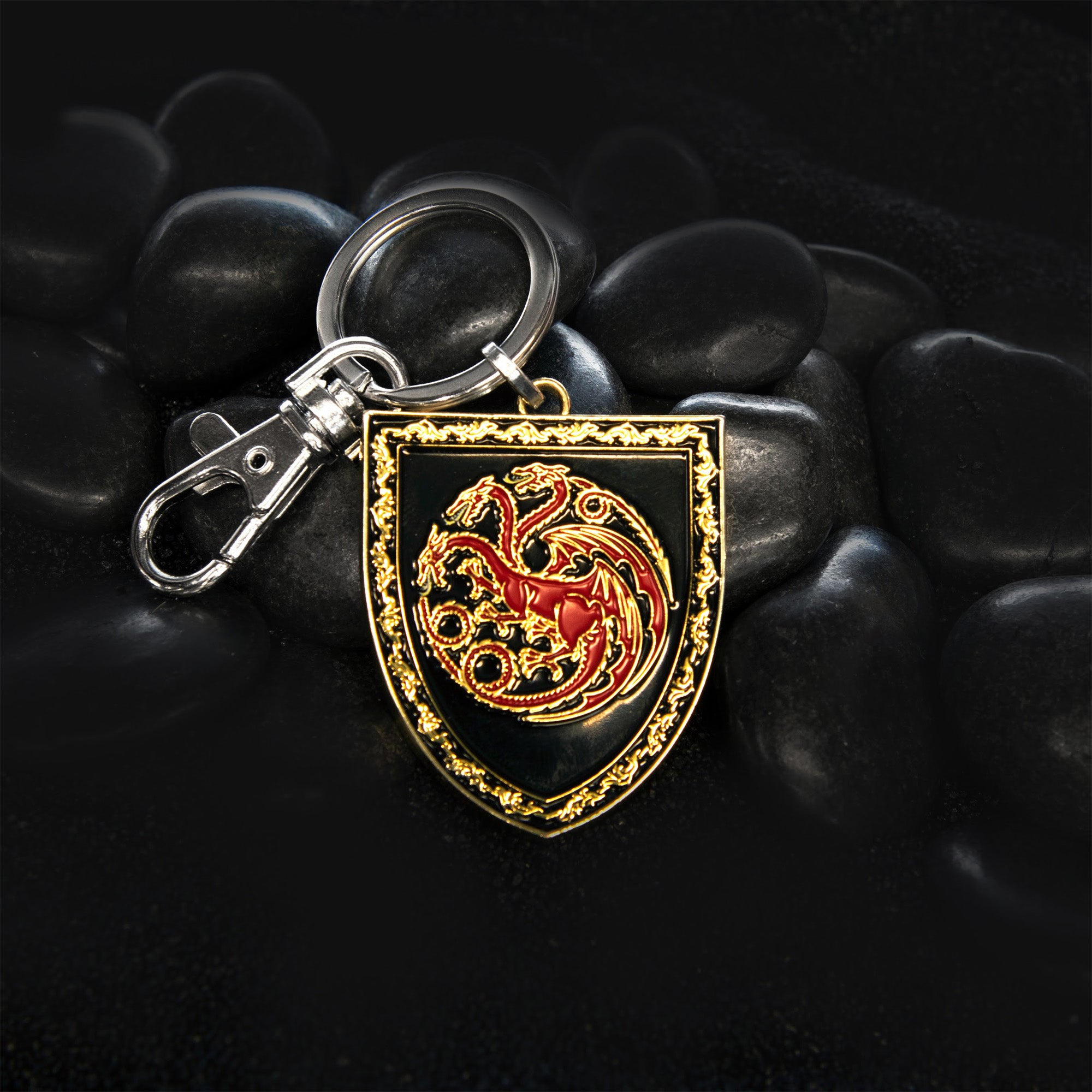 Game Of Thrones: House Of The Dragon Targaryen Shield Enamel Keychain