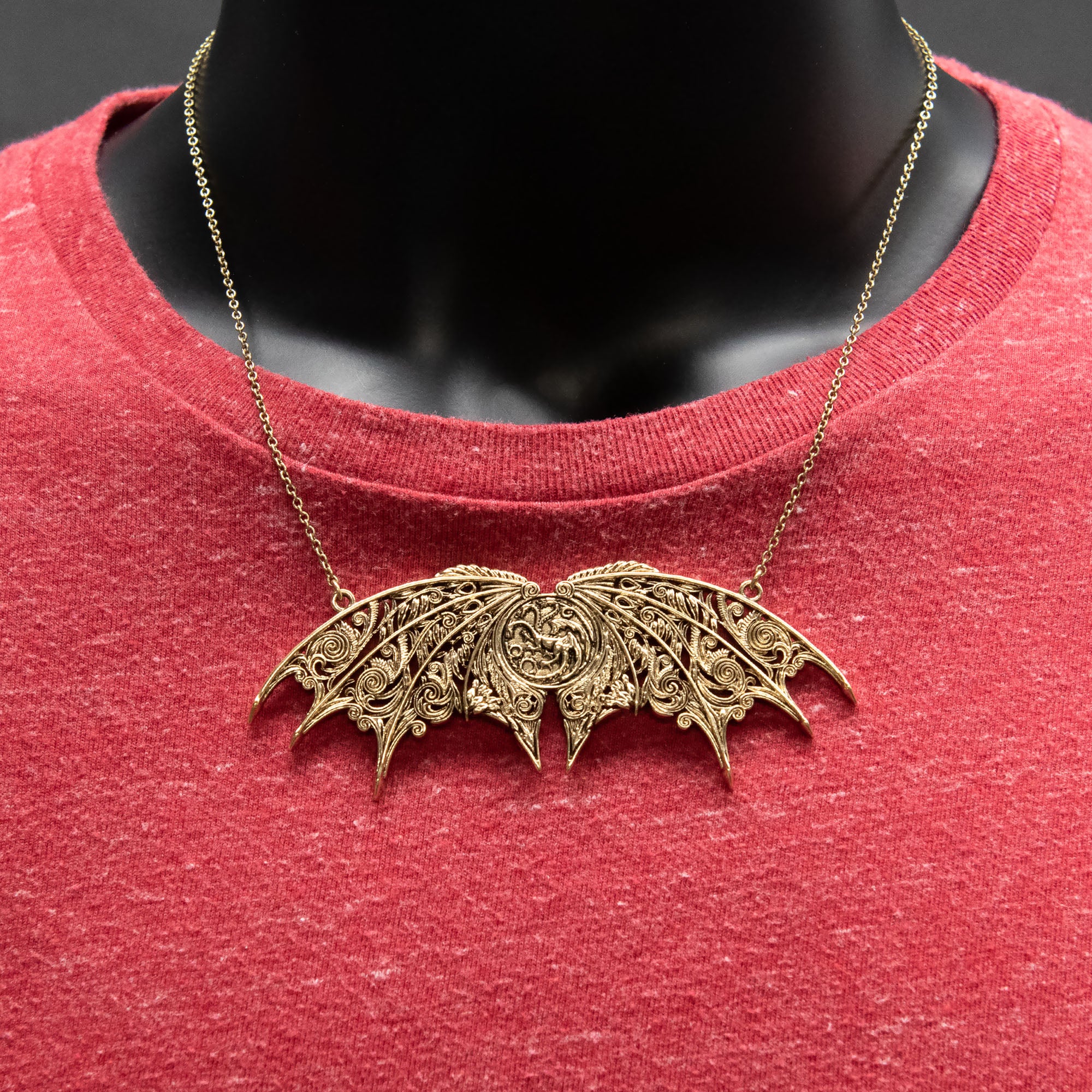 Game Of Thrones: House Of The Dragon Targaryen Plate Double Hung Necklace