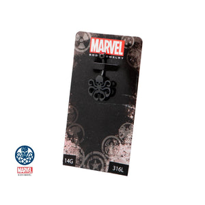 Marvel Cut Out Hydra Logo with Red Gem Fixed Navel [NOT AVAILABLE]